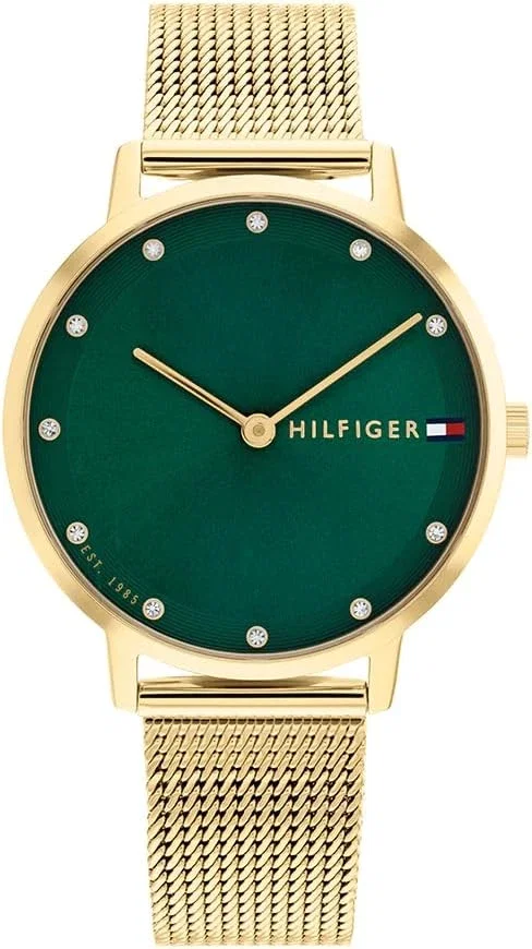 Tommy Hilfiger Montre Analogique à Quartz pour Femme - Disponible avec Bracelet en Acier Inoxydable, Maille ou Cuir
