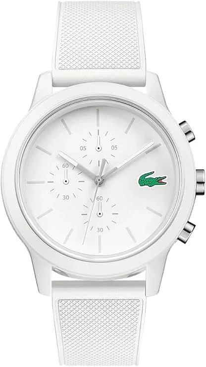 LACOSTE Montre-Bracelet pour Homme Chronographe Quartz Leisure avec Bracelet en Silicone