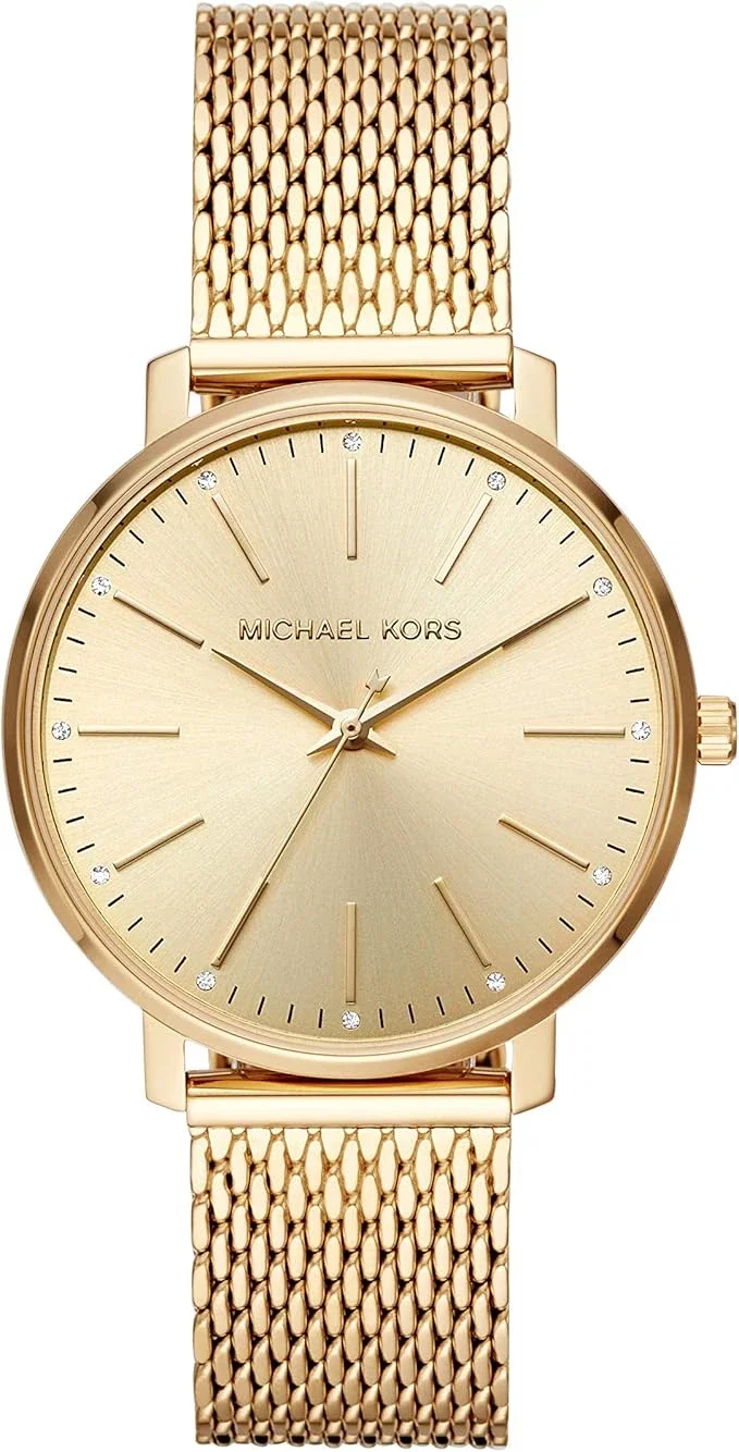 MICHAEL KORS Montre pour Femme Pyper, Taille de boîtier 38 mm, Mouvement à Trois Aiguilles, Bracelet en Acier Inoxydable