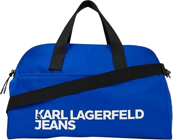 KARL LAGERFELD JEANS Sac de sport (nylon), bleu, 55 x 16,1 x 16,1 cm, sac de sport, fermeture éclair, poignées en tissu, nylon et polyester, Karl Lagerfeld Jeans Bleu, KARL LAGERFELD JEANS KARL