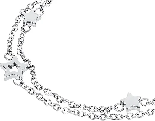 s.Oliver Bracelet en acier inoxydable pour fille et enfant Argenté 14 + 2 cm Liv...