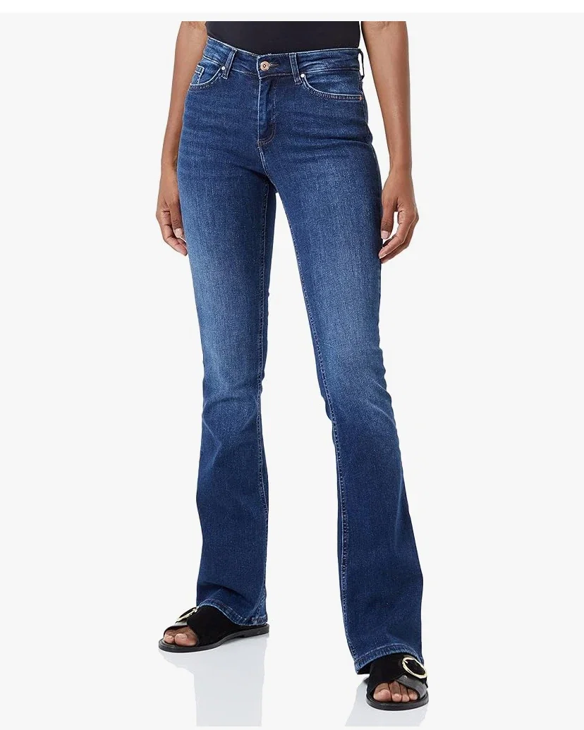 ONLY Jean Flared ONLBLUSH Taille Moyenne Flared Fit Jeans