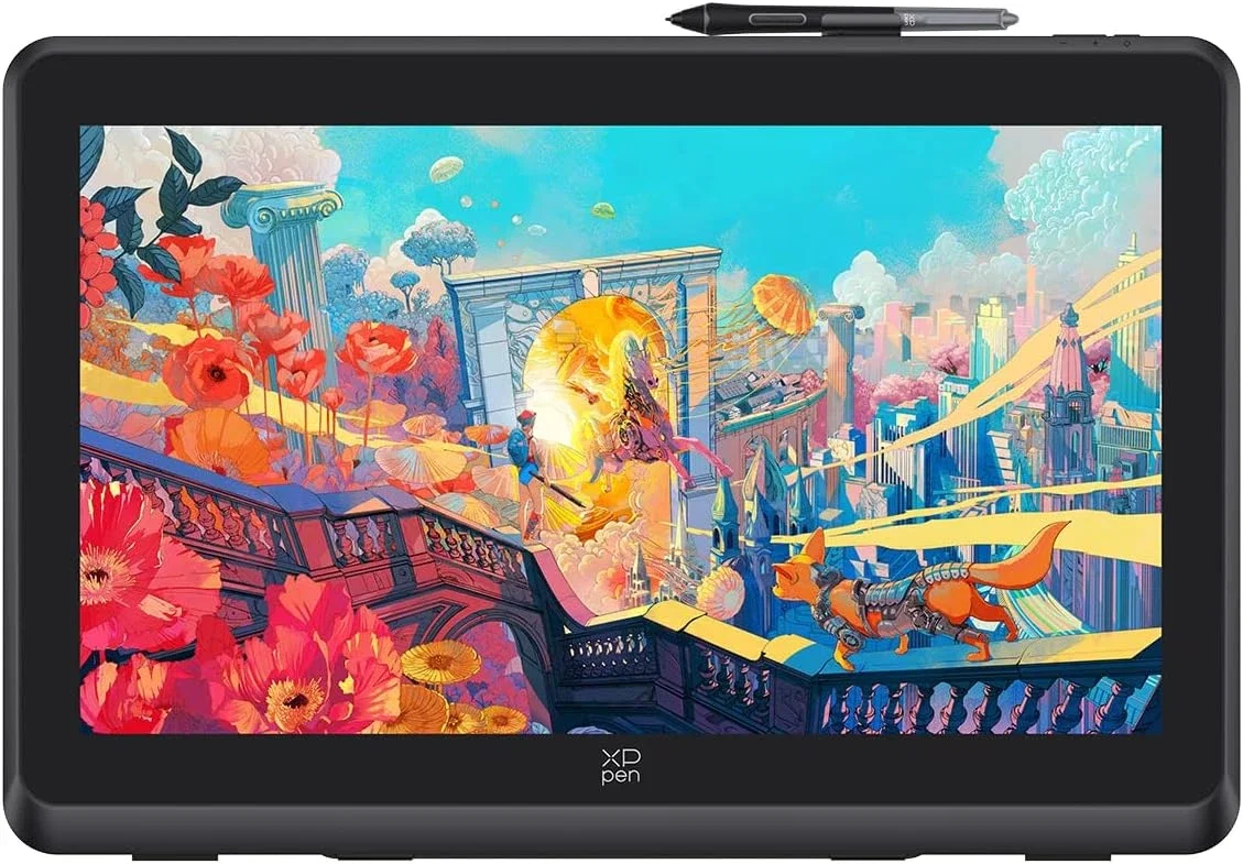 XPPen Artist 22 Plus Tablette de dessin avec écran graphique avec écran laminé anti-reflet 16384 niveaux de pression X3 Pro Stylus Art Tablet
