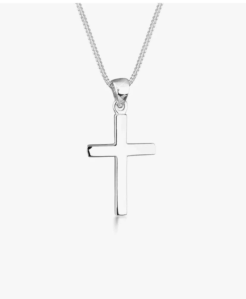 Elli Collier Femme Croix Pendentif Classique en Argent Sterling 925