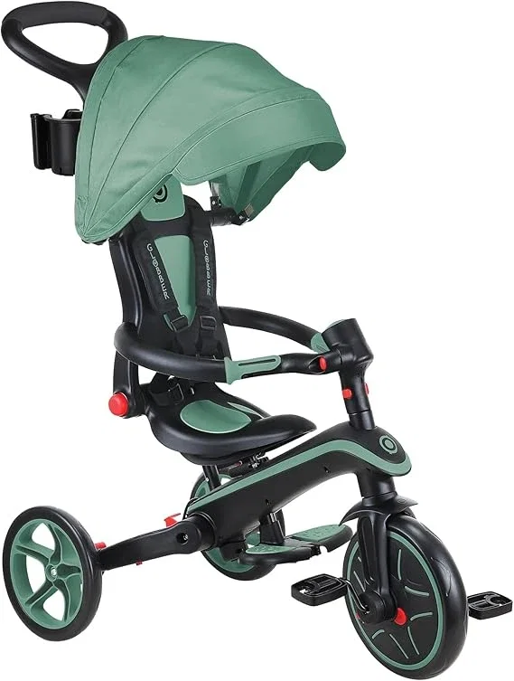 Globber - Tricycle Explorer 4 en 1 - Tricycle Pliable et évolutif en draisienne...